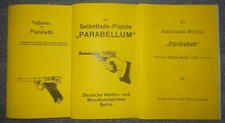 Pistole Parabellum 08 Beschreibung & Zeichnungen & Beschr. Marine-Modell 1904