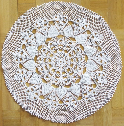 Handarbeit gehäkelte runde - handarbeit,,