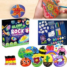 12x Steine zum Bemalen DIY Set