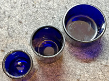 VINTAGE 3ER SET LILA FARBIGE