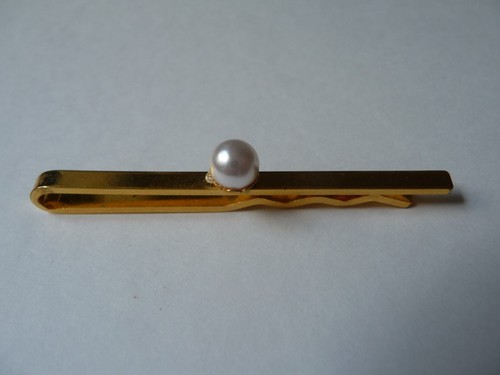 Krawattennadel mit perle - krawattennadel,