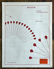 RECITATIVE for Marimba with