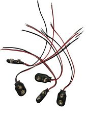5x 9 Volt Batterieclip Block Batterie Clip Anschluss Kabel für 9V Stecker.