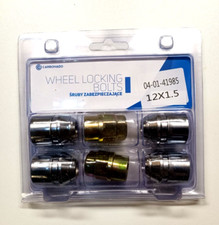 4x Felgenschloss Radmuttern Anti-Diebstahl M12x1,5 Konusring beweglich für Ford
