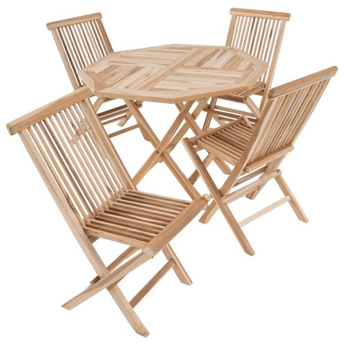 Divero sitzgruppe genua teak - teak, 1