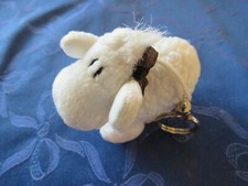 Nici Sheepworld Schlüsselanhänger Sammler weißes Schaf m. schwarzer Schleife RAR