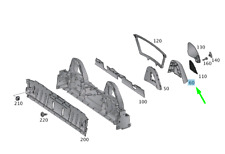 Mercedes-Benz SLK R172 Überrollbügel Verkleidung hinten A17286011007M74 NEU ORIGINAL