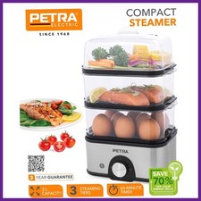 Petra PT5885VDE Elektrischer Dampfgarer – 3-Stufiger Kompakter Gemüsedampfer Und
