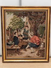 Gobelin Stichschild, Kreuzstich ,72x62.