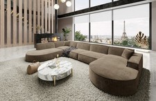 Sofa stoff wohnlandschaft - sofa,