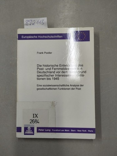 Die historische entwicklung - historische,