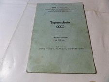 Typenschein DKW Junior 1962