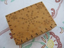 Kleine massive Holzkiste, Holzbox mit Deckel, gebraucht