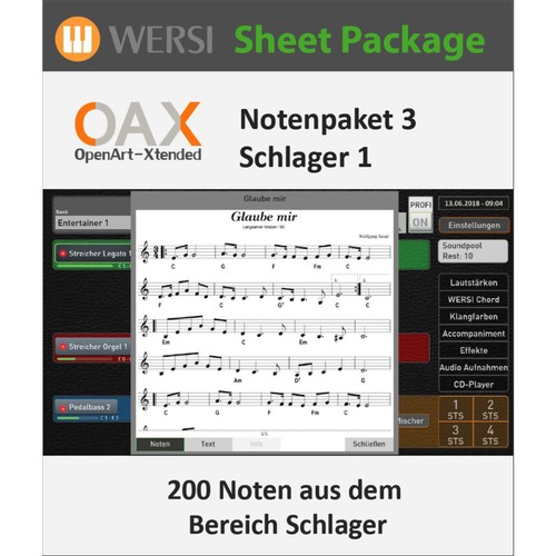 Wersi oax notenpaket - oax,