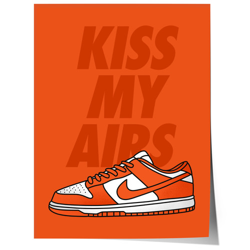 Sneaker typografie poster kiss - sneaker,