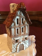 Windlicht Haus aus Steingut