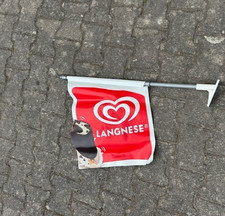 Langnese Orginal Eis Fahne - 70x50 - Mit Halterung - Neu