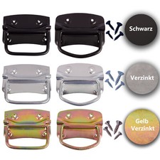 Griffe Kistengriffe Handgriffe Möbelgriffe Boxengriffe Einlasskistengriff Stahl