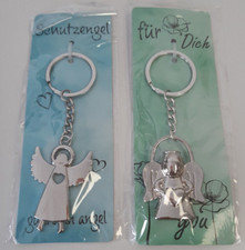 * Schlüsselanhänger Schutzengel silber Metall verschiedene Motive NEU