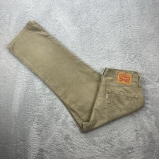 Vintage Levi's 514 Herren Cord Hose Jeans W34 L28 beige regular straight Retro