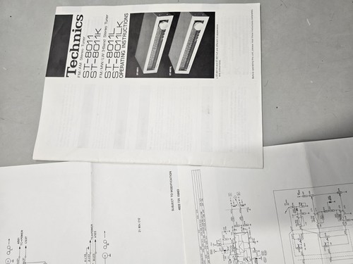 Technics 8011 user manual - st-8011,