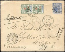 Mauritius, 1899, U 17, Brief