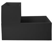 Pflanzkübel rechteckig Vulkan Blumenkasten mit Wasserspeicher Blumenkübel Basalt