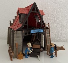 Playmobil Ritter: Mittelalter Bootswerft der Stadtwache / Fachwerkhaus