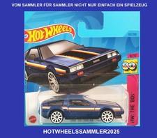 HOT WHEELS "DMC DELOREAN" FARBE BLAU HW: THE ´80S OVP UNGEÖFFNET ANSEHEN!