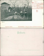 Ansichtskarte  Kämpfende