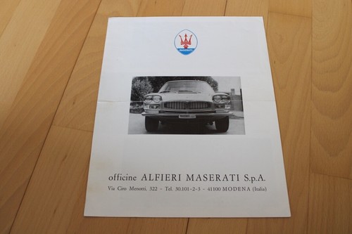 Prospekt brochure maserati - prospekt,