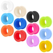 Silikon Flesh Tunnel Plug Ear Ohr Tube Color Piercing Flexibel Extra Soft Weich