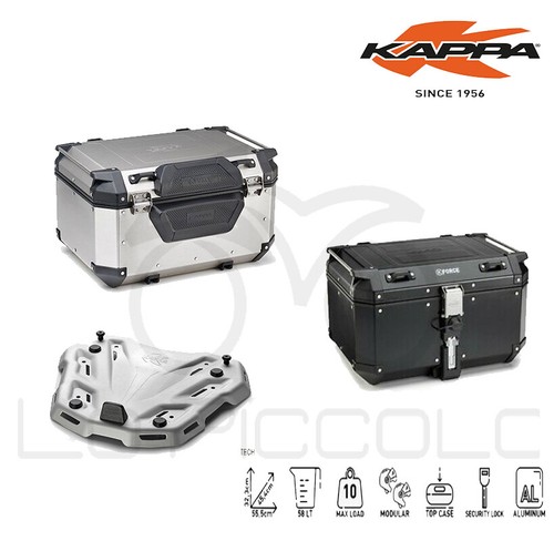 Kappa koffer aluminium - kappa, kfr580b