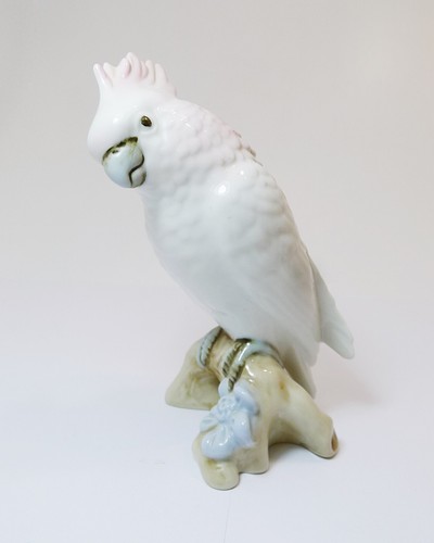 Porzellan figur vogel kakadu - porzellan,