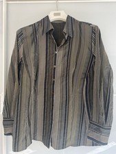 Seiden Bluse Schwarz/gold-gelb