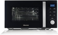 Hisense Mikrowelle 900W Grill Heißluft 25L Garraum 8 Programme schwarz