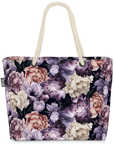 Void tasche lila blumen - tasche,
