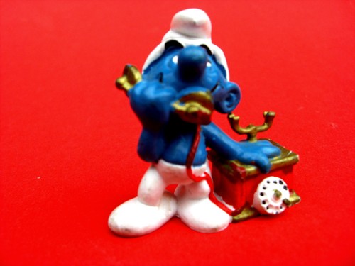 Schleich 1980 schlumpf mit - ,