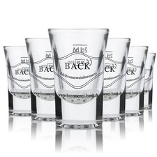 6x Back Glas 2cl Schnapsglas