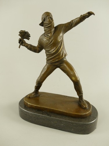 Traumhafte bronzefigur banksy - bronzefigur,