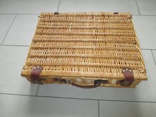 Rattan Weide Weinkiste Box Kiste Rattanbox Weidenkorb Picknickkorb Vintage Retro