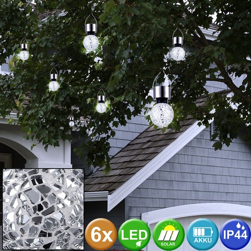 6er set solar led pendel - 6er,