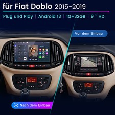 Für Fiat Doblo 2015-2019 Android 13 Autoradio Navi GPS NAVI USB BT Carplay WIFI