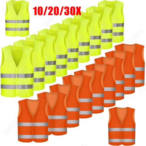 30x orange gelb warnwesten - orange,