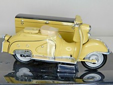 Schuco Classic 06596 Zündapp Bella mit Seitenwagen  Landbäckerei Lebherz (368F)