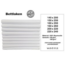 Bettlaken Tischdecke Laken