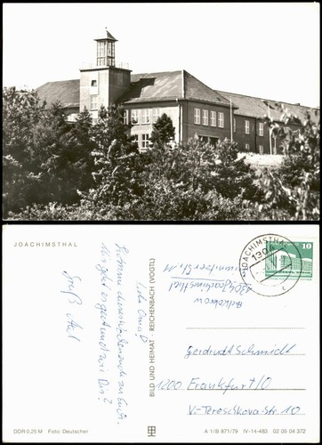 Ansichtskarte joachimsthal - ansichtskarte,
