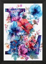 Blume Alphabet Buchstabe L