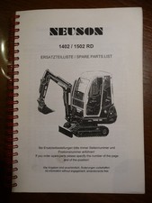 x 354 Neuson 1402 1502 RD  Ersatzteilliste parts list Ersatzteilbuch