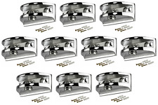 10x Glashalter chrom